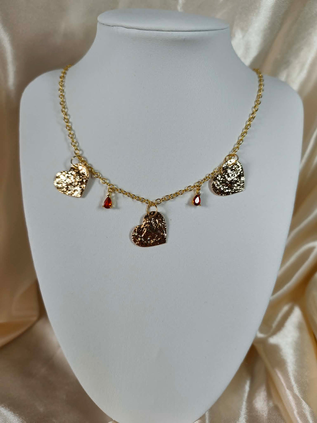 Collier "coeur d'ambre"