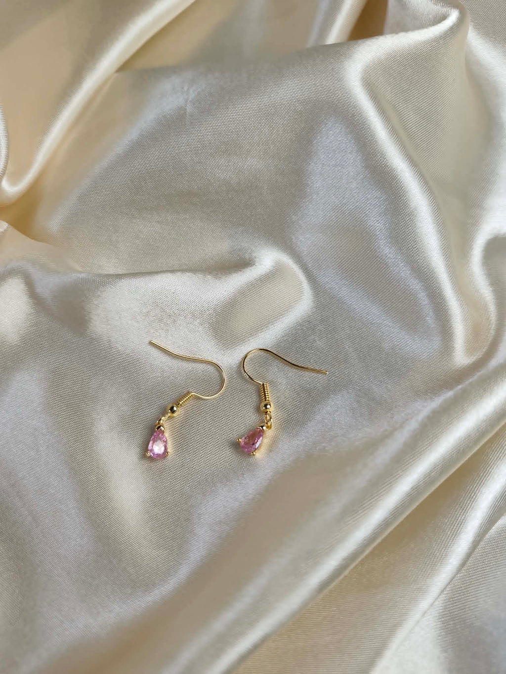 Boucles d'oreilles "rosé du matin"