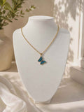 Collier "papillon bleu"