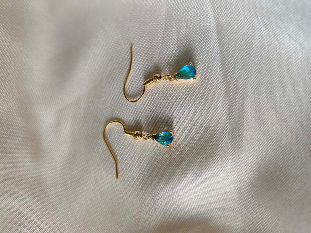 Boucles d'oreilles "Larmes Bleues"