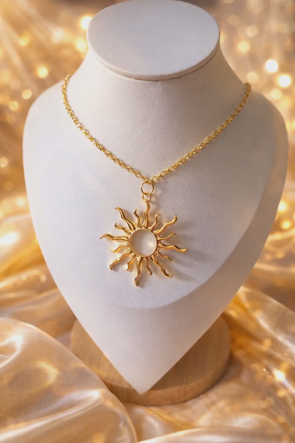 Collier "Soleil doré"