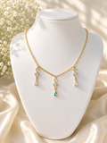 Collier "coeur turquoise"