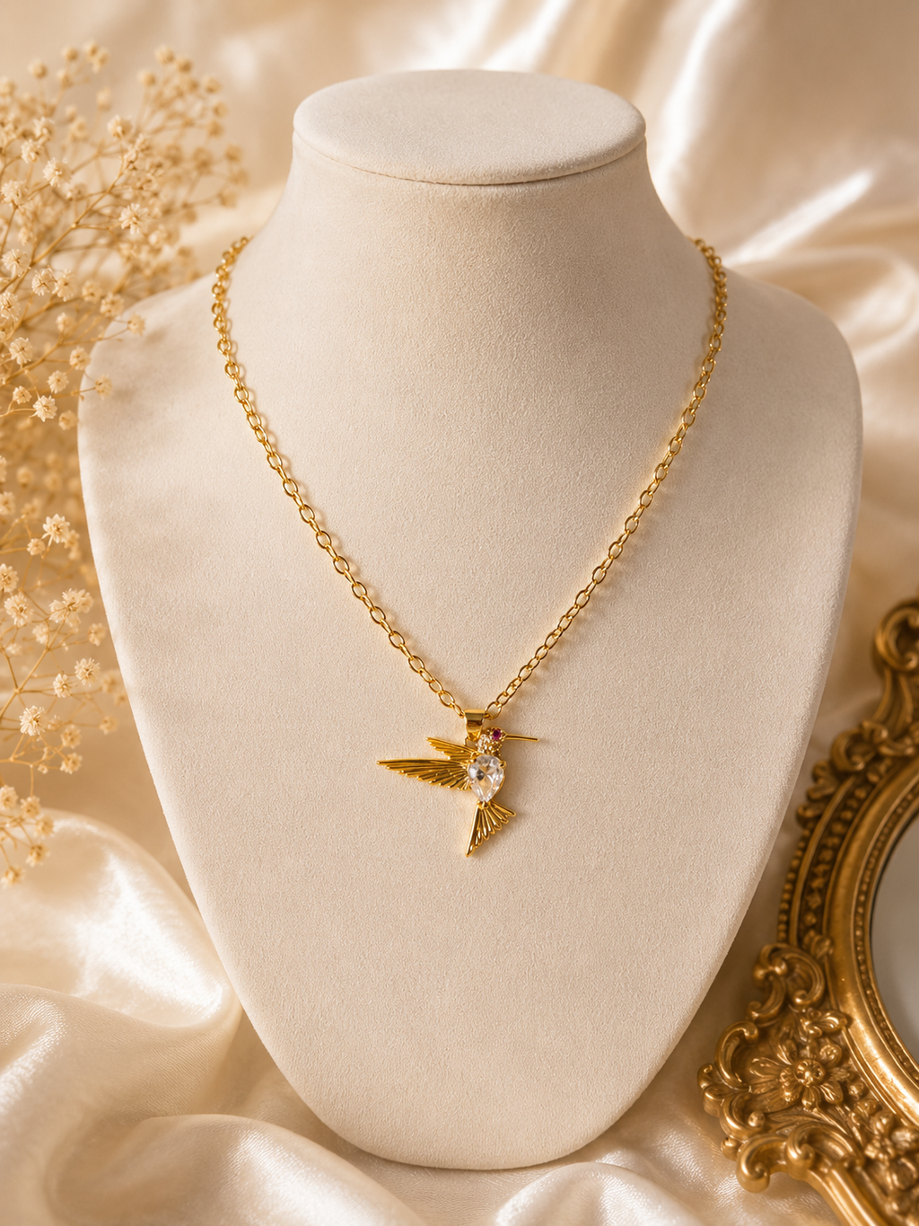 Collier "Oiseaux de la cour"