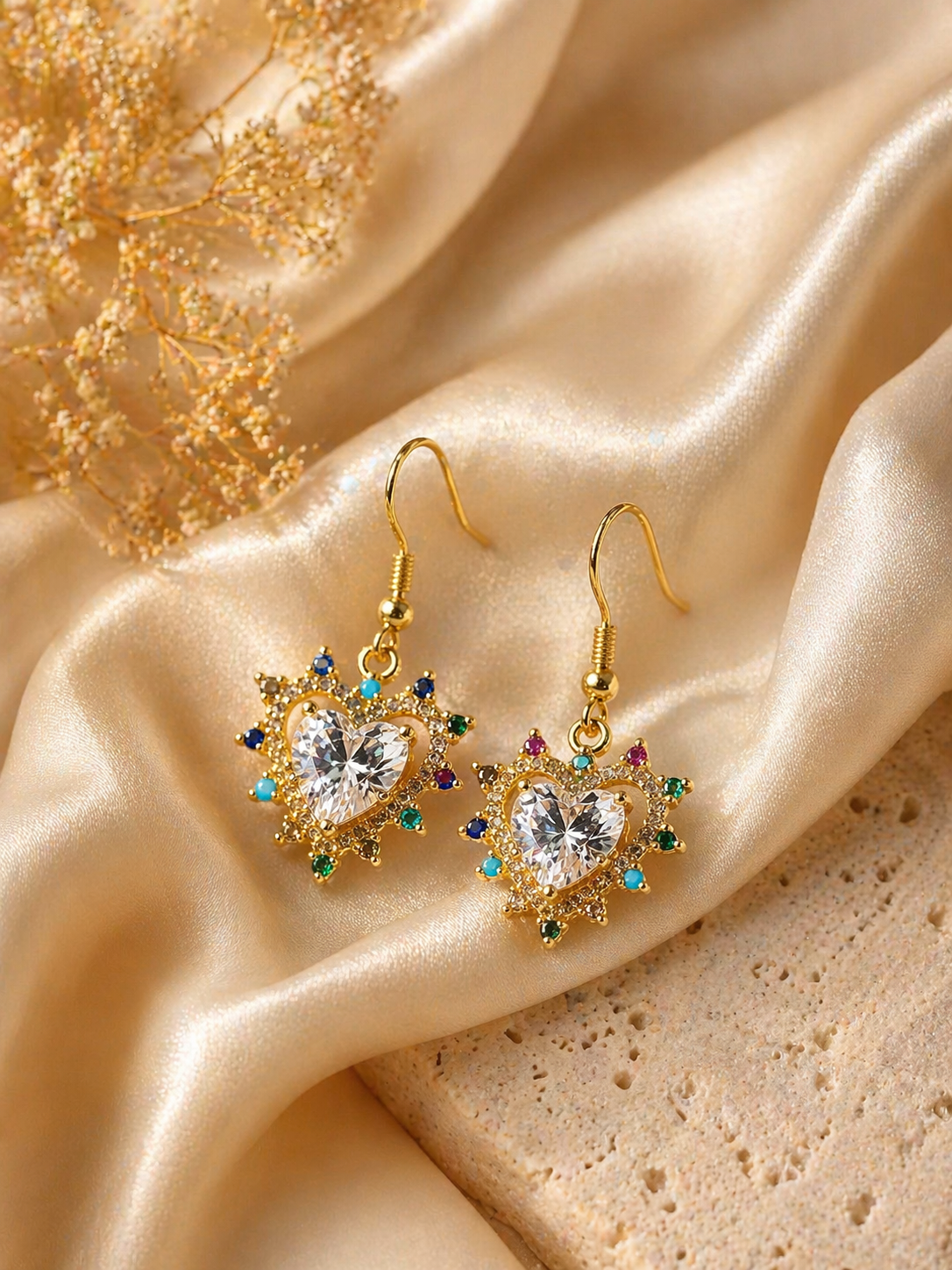 Boucles d'oreilles " Le Cœur de la Princesse"
