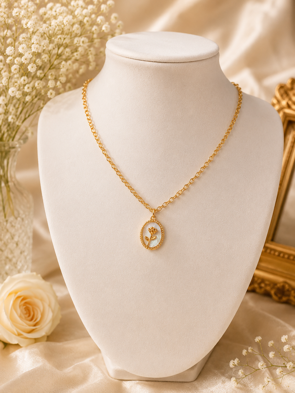 Collier "Rose Éternelle"