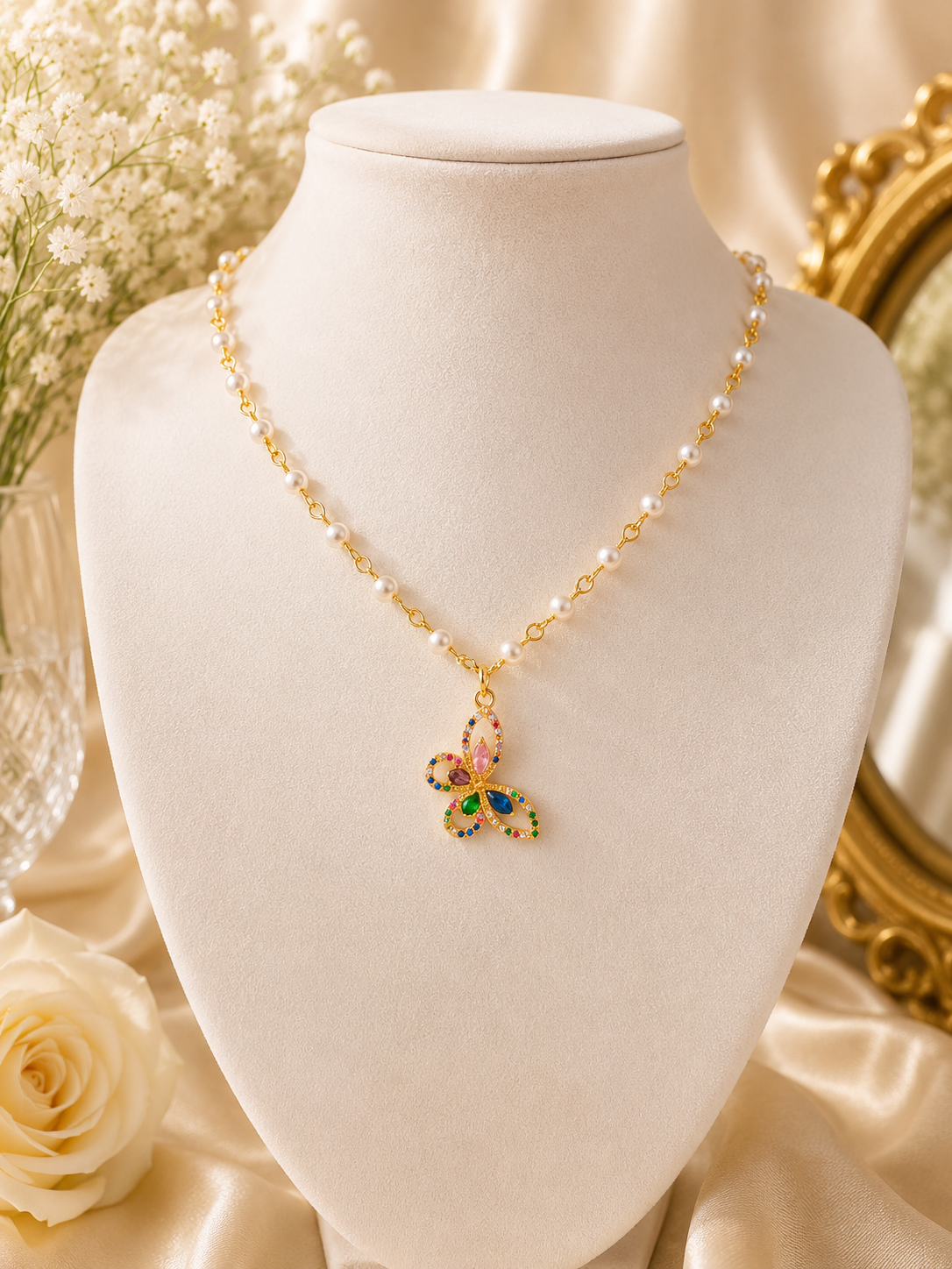 Collier "Le Papillon Enchanté"
