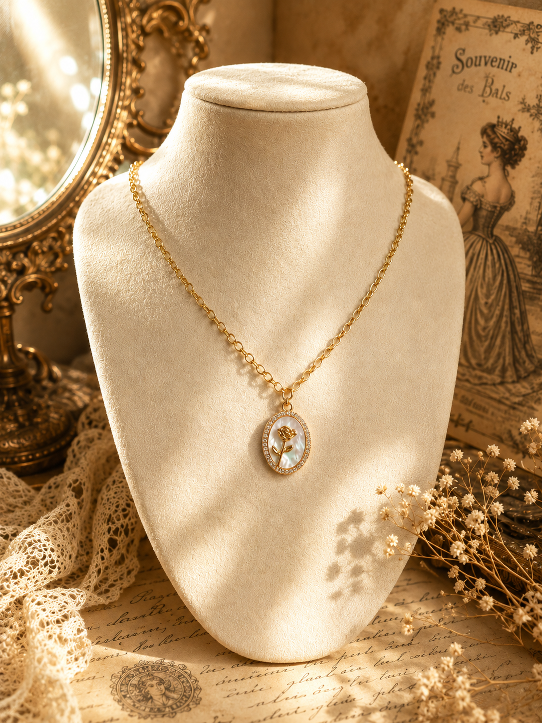 Collier "La Rose de Versailles"
