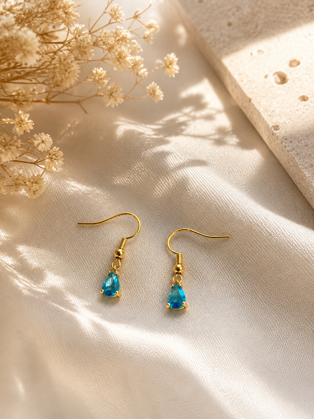 Boucles d'oreilles "Larmes Bleues"