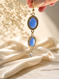 Boucles d'oreilles "Bleu de la Cour"