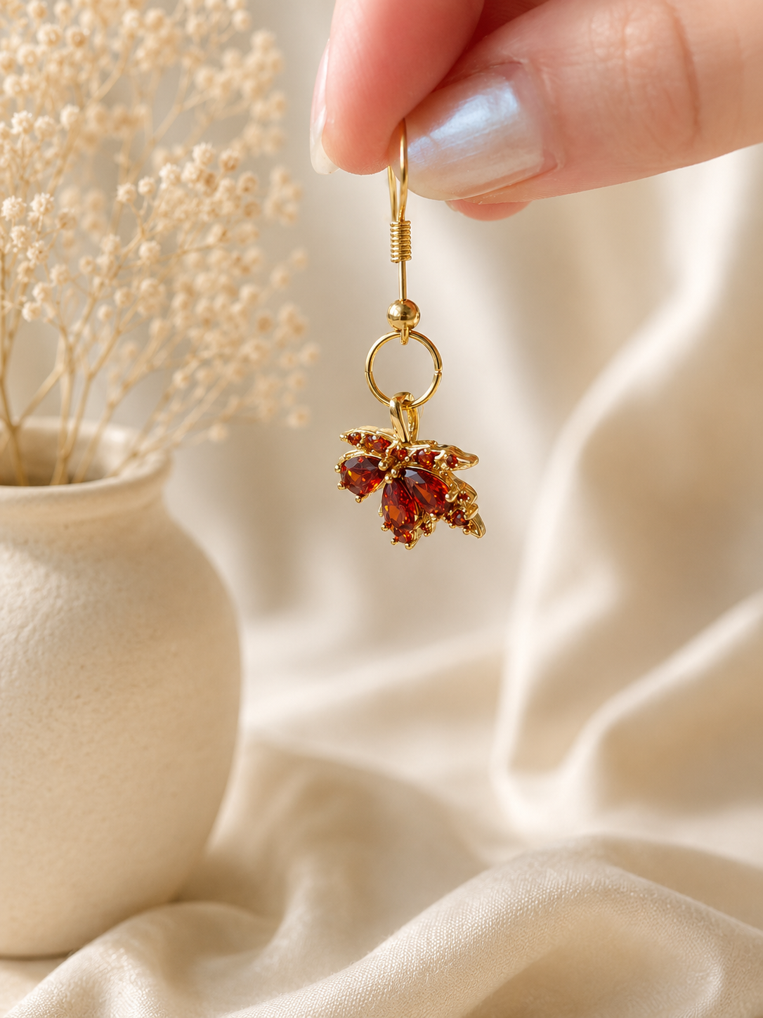 Boucles d'oreilles "Les Feuilles de la Cour"