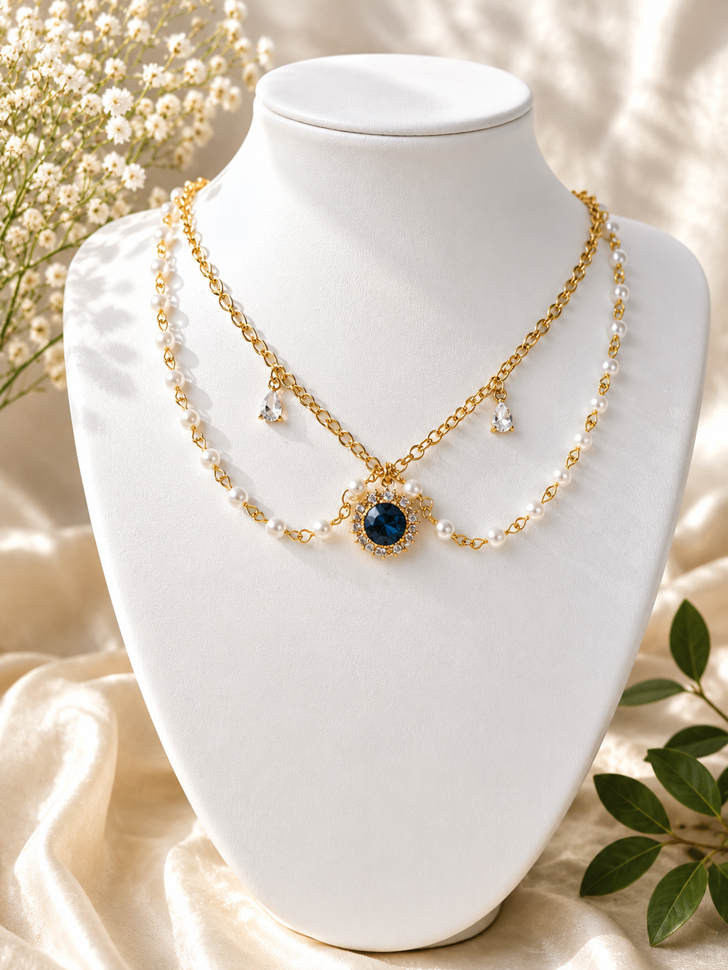 Parure "bleu royal"