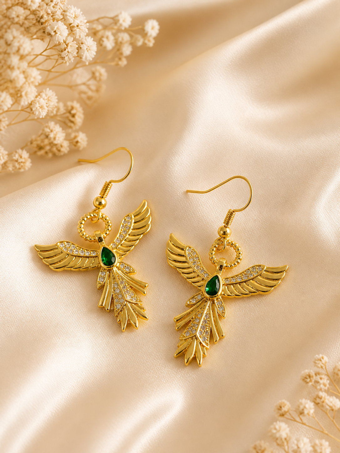 Boucles d'oreilles "Le Phénix Impérial"