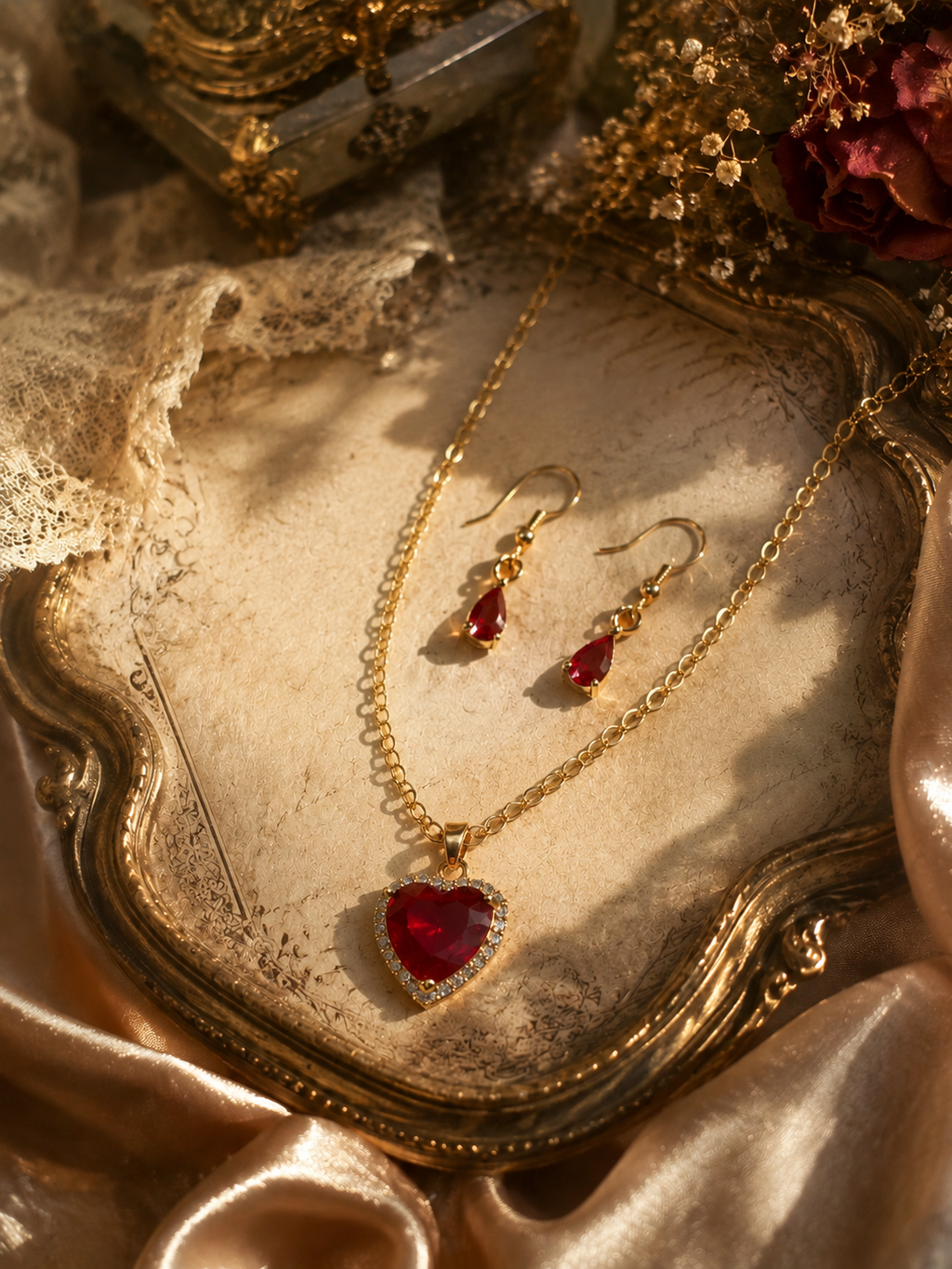 Parure "Le Cœur de Marie-Antoinette"