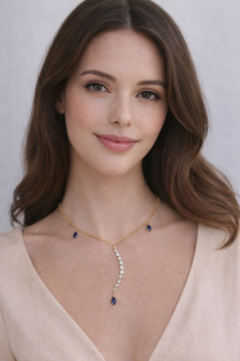 Collier lune et bleu - Astéria - bijou déesse des étoiles