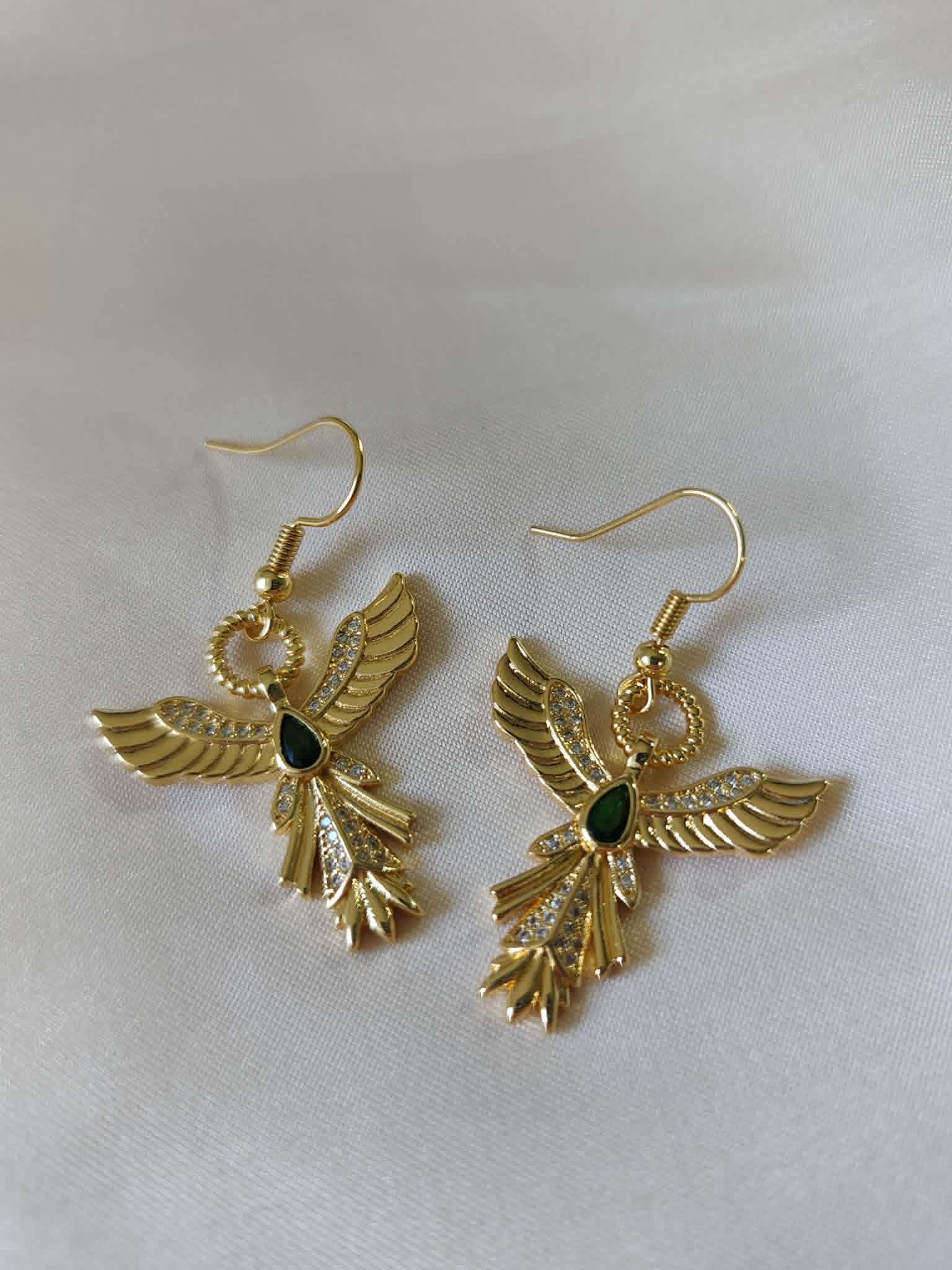 Boucles d'oreilles "Phénix Impérial"