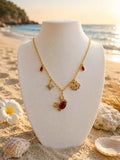 Collier "Crabe rouge"