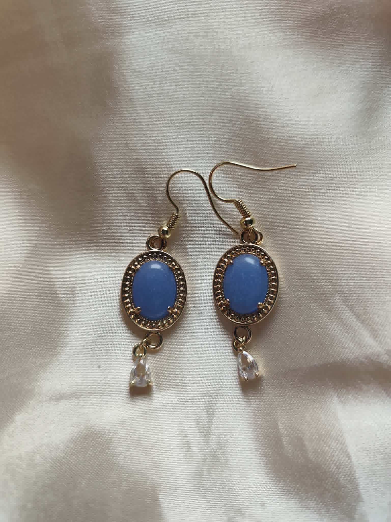 Boucles d'oreilles "Le Souffle d’Azur"