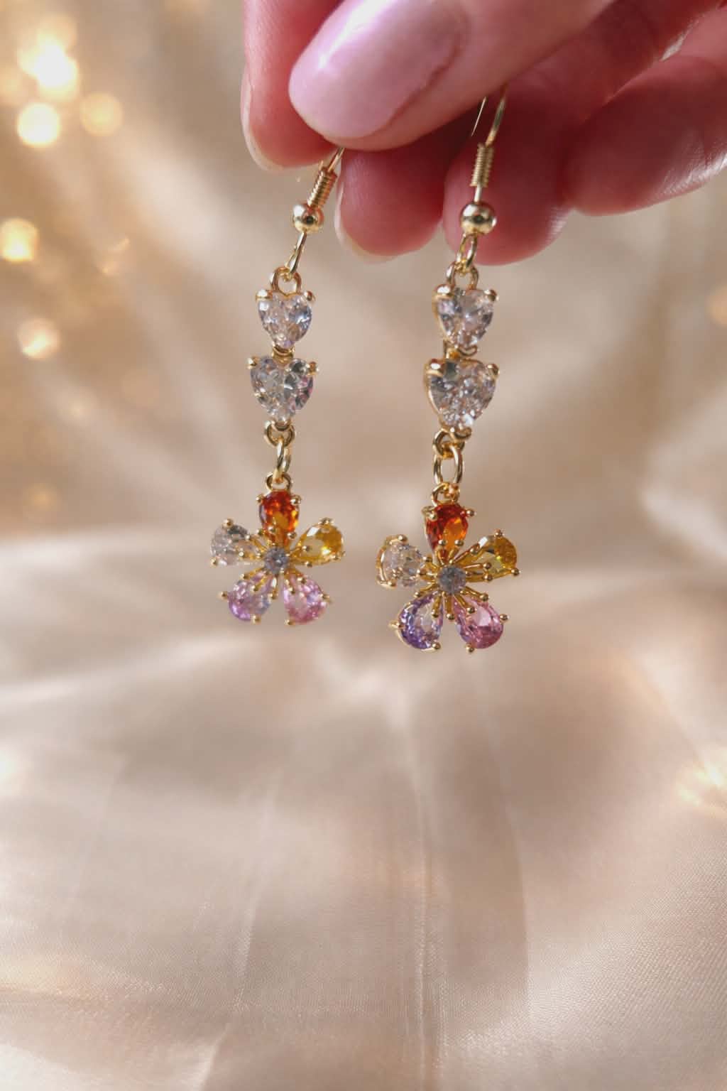 Boucles d'oreilles "jardin coloré"