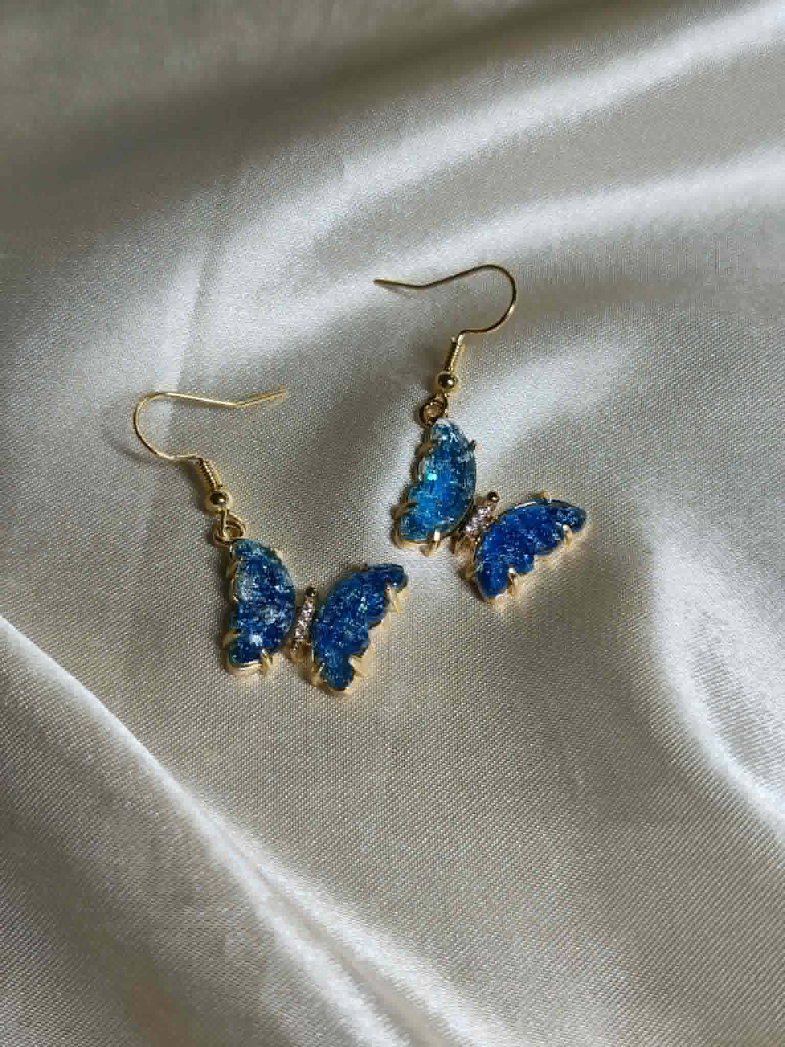 parure "papillon bleu"