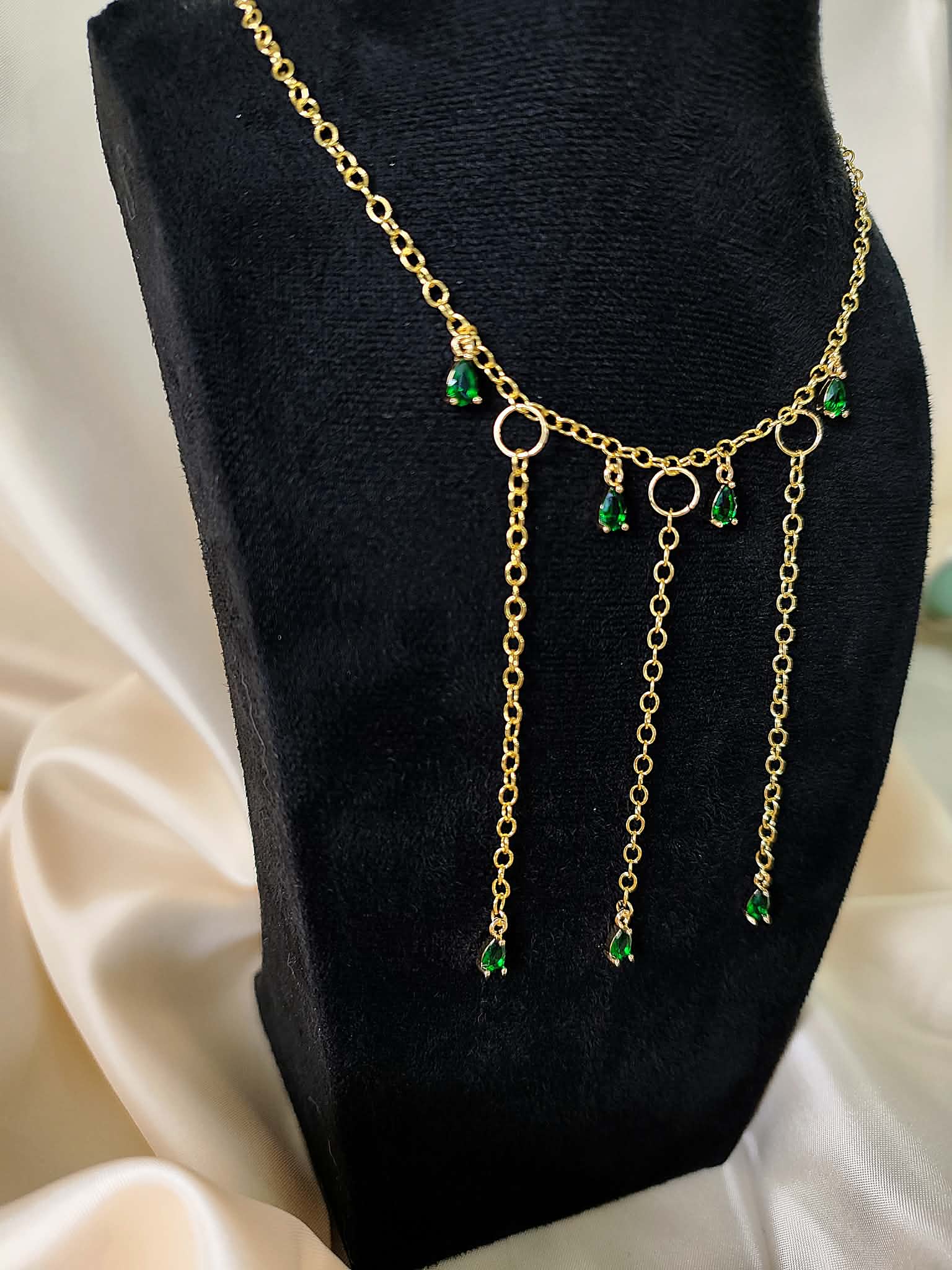 Collier doré et vert émeraude - Trésor de Cléopâtre