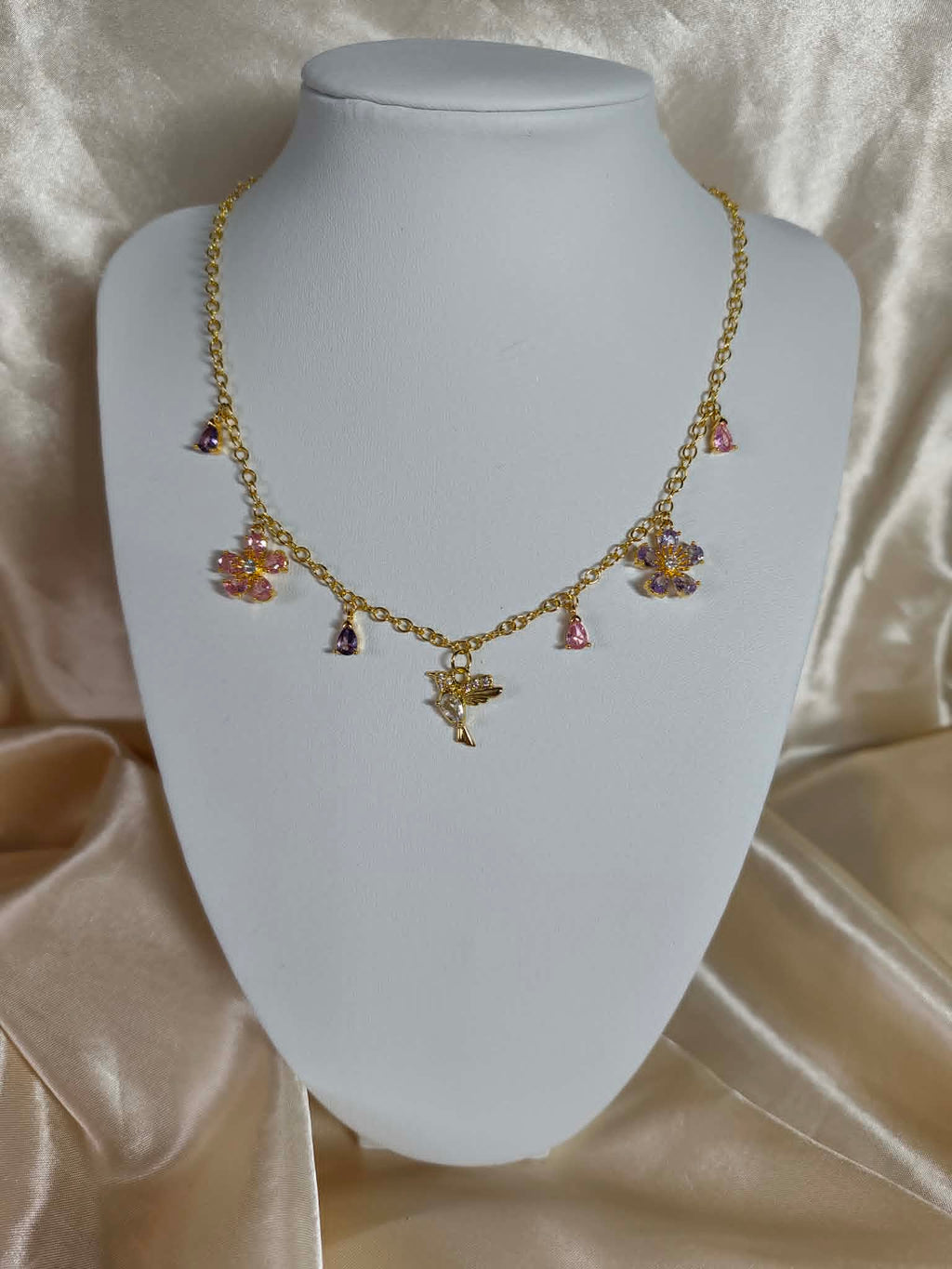 Collier "oiseaux de la cour"