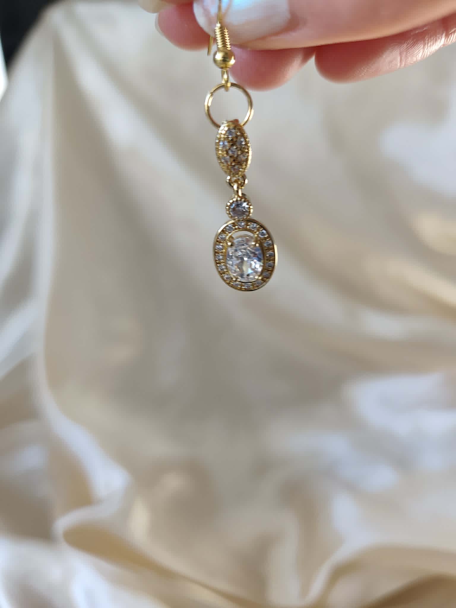 Boucles d'oreilles "La Duchesse de Cristal"