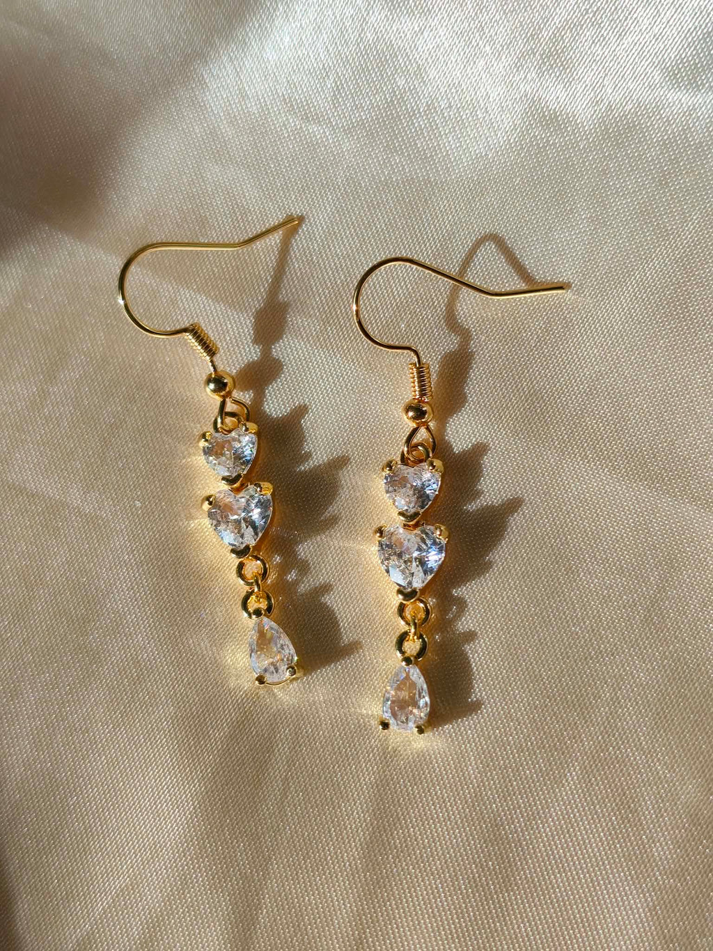 boucles d'oreilles "Les Cœurs de la Reine"