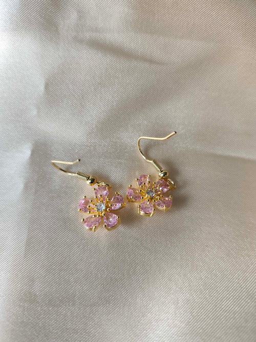 Boucles d'oreilles "Éclosion Rosée"