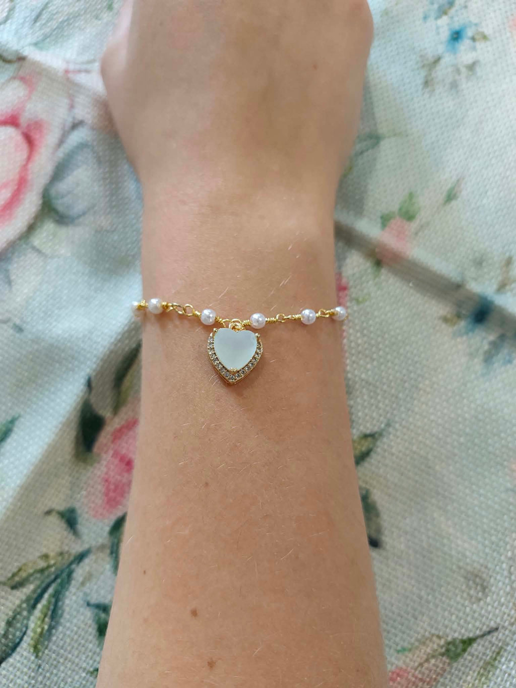 Bracelet « Le Cœur de Perle »
