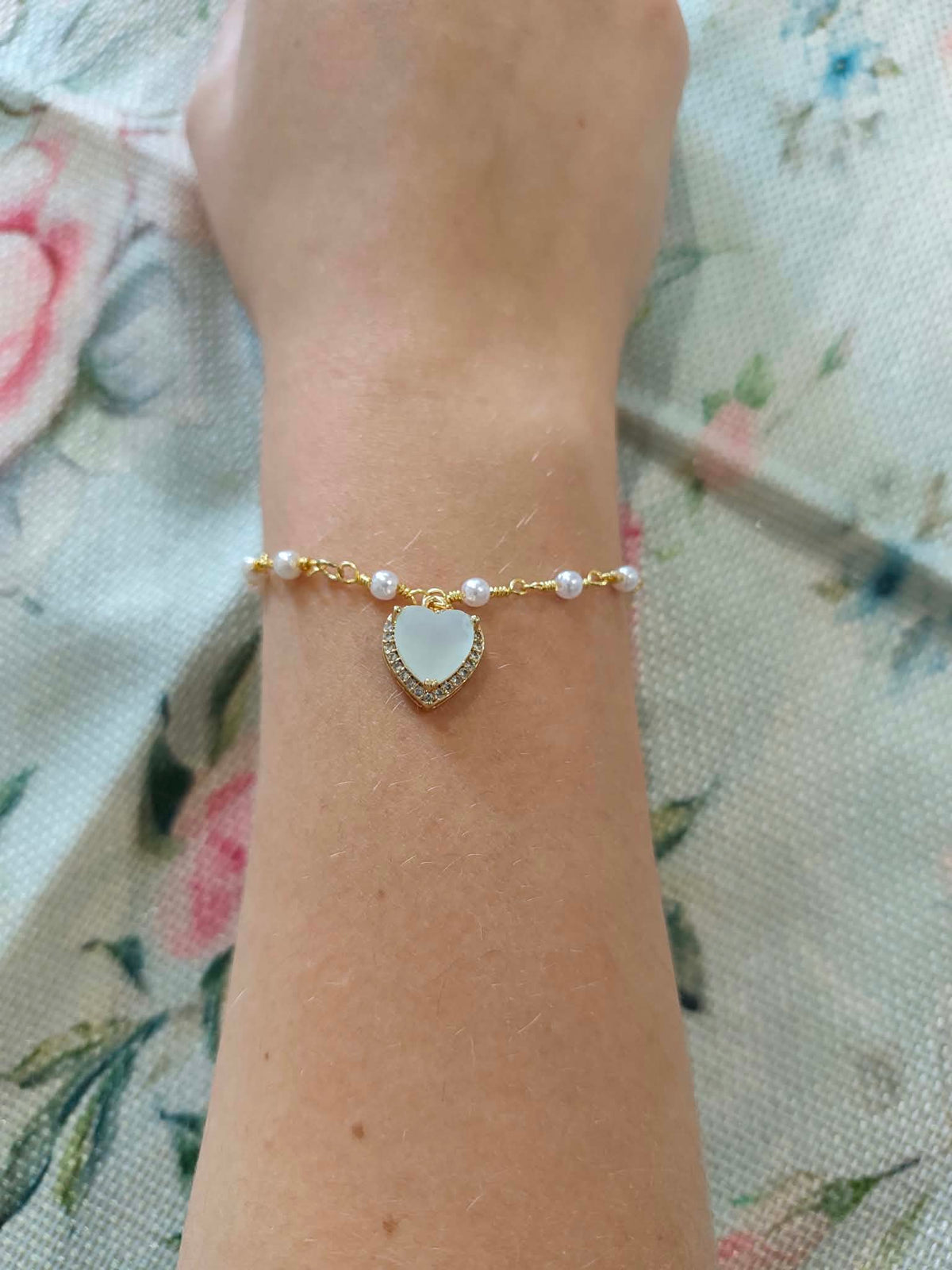 Bracelet « Le Cœur de Perle »