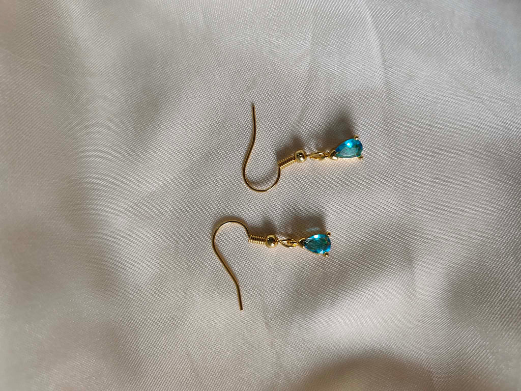 Boucles d'oreilles "Larmes Bleues"