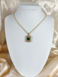Collier "l'émeraude sublime"
