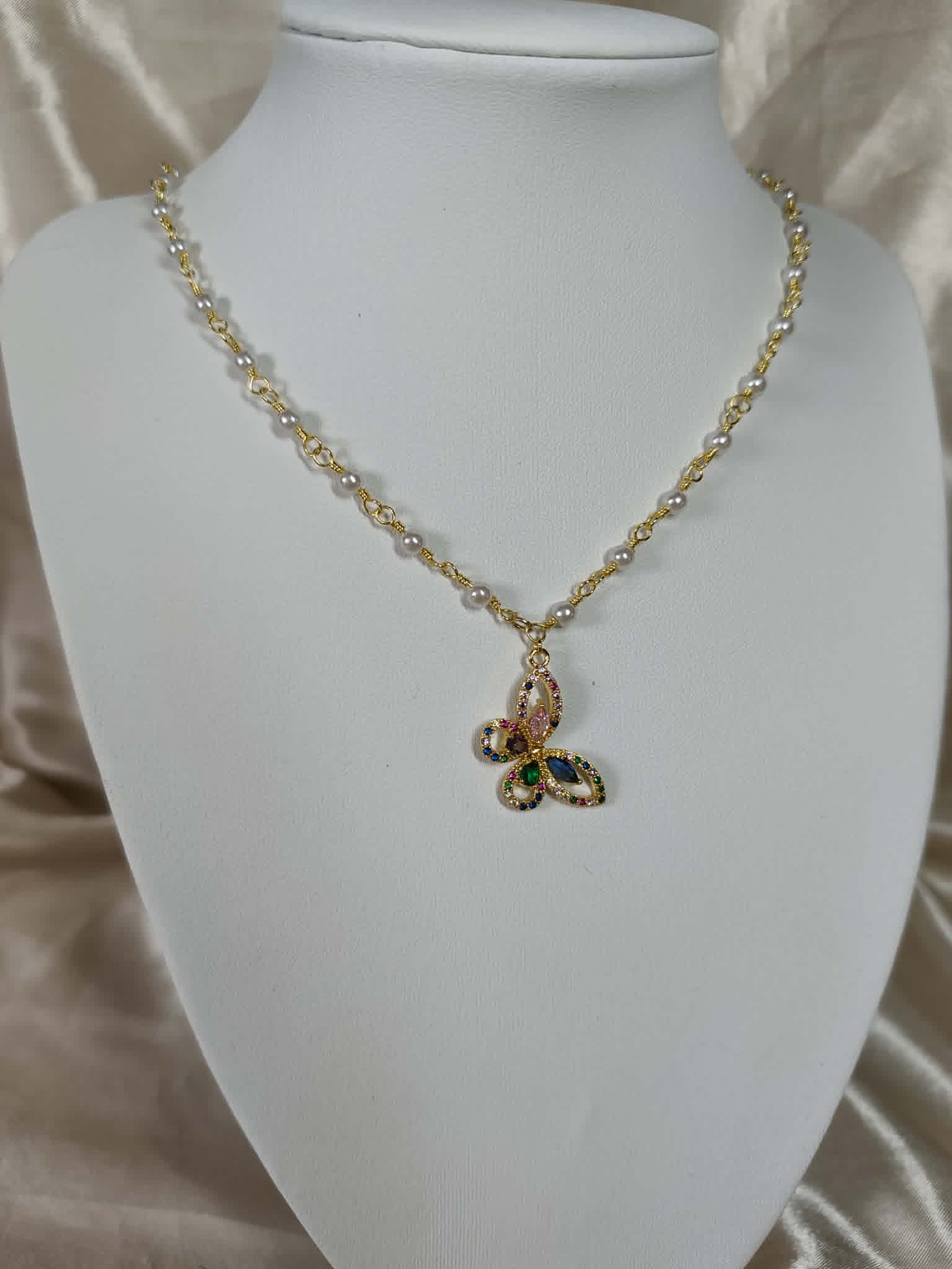 Collier "Le Papillon Enchanté"
