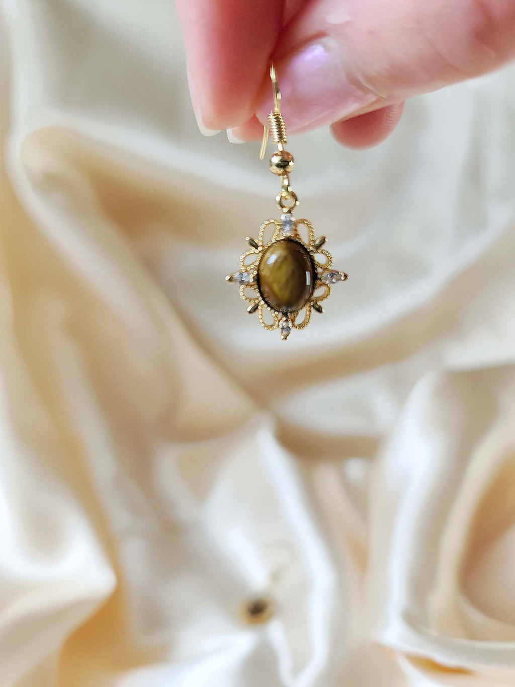 Boucles d'oreilles " Le Regard du Tigre"