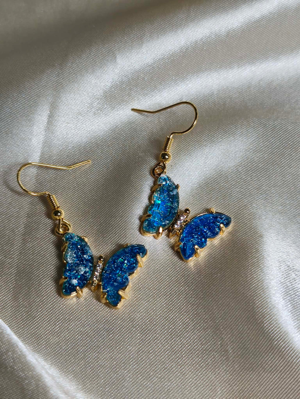 parure "papillon bleu"