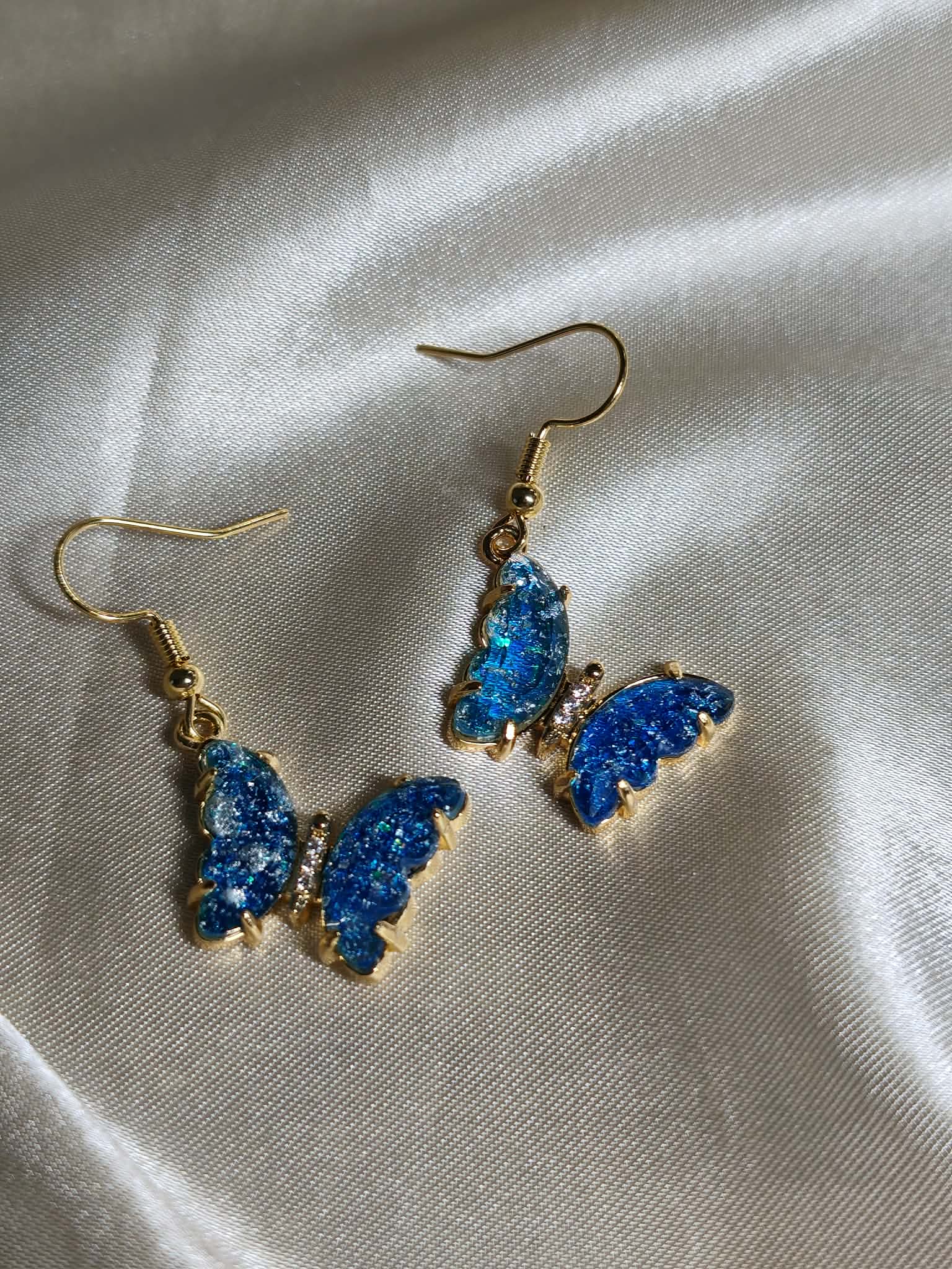 parure "papillon bleu"