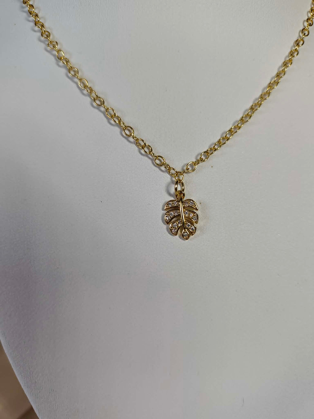 Collier "Monstera"