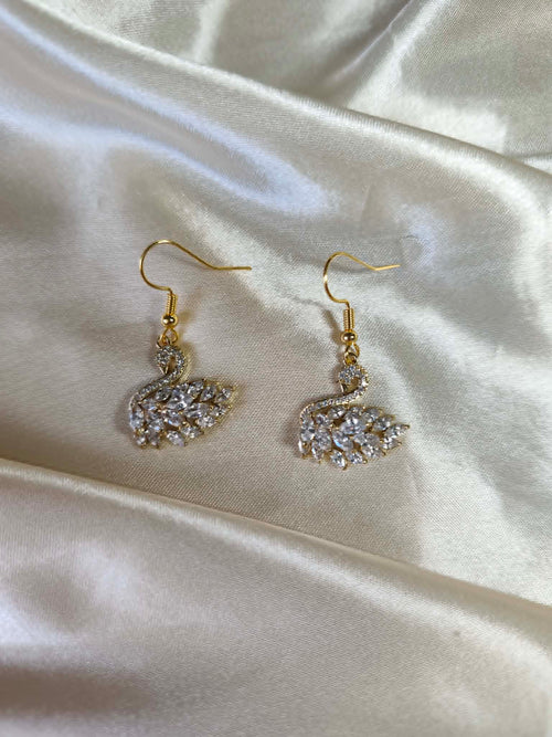 boucles d'oreilles "Le Cygne Royal"