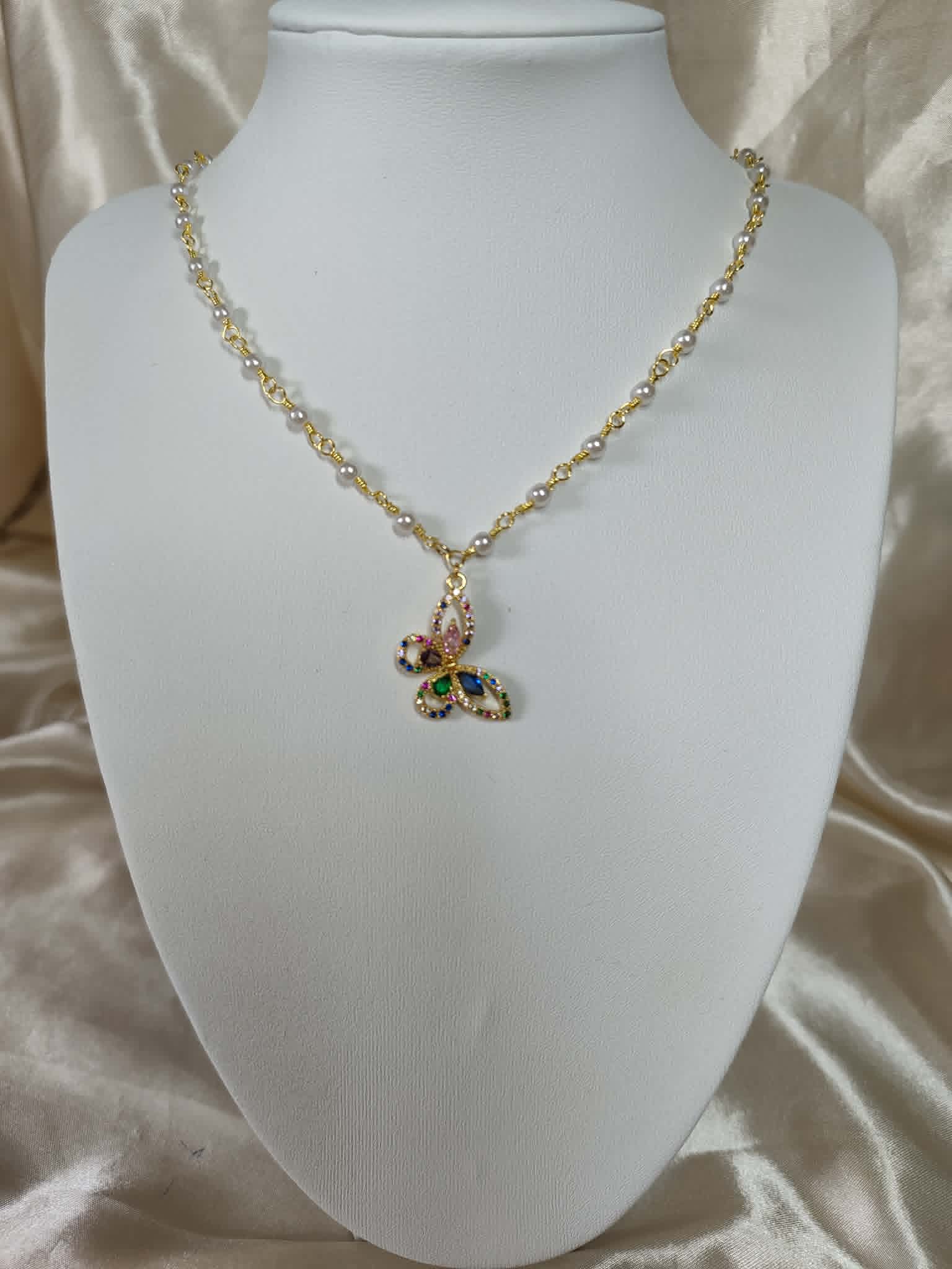 Collier "Le Papillon Enchanté"