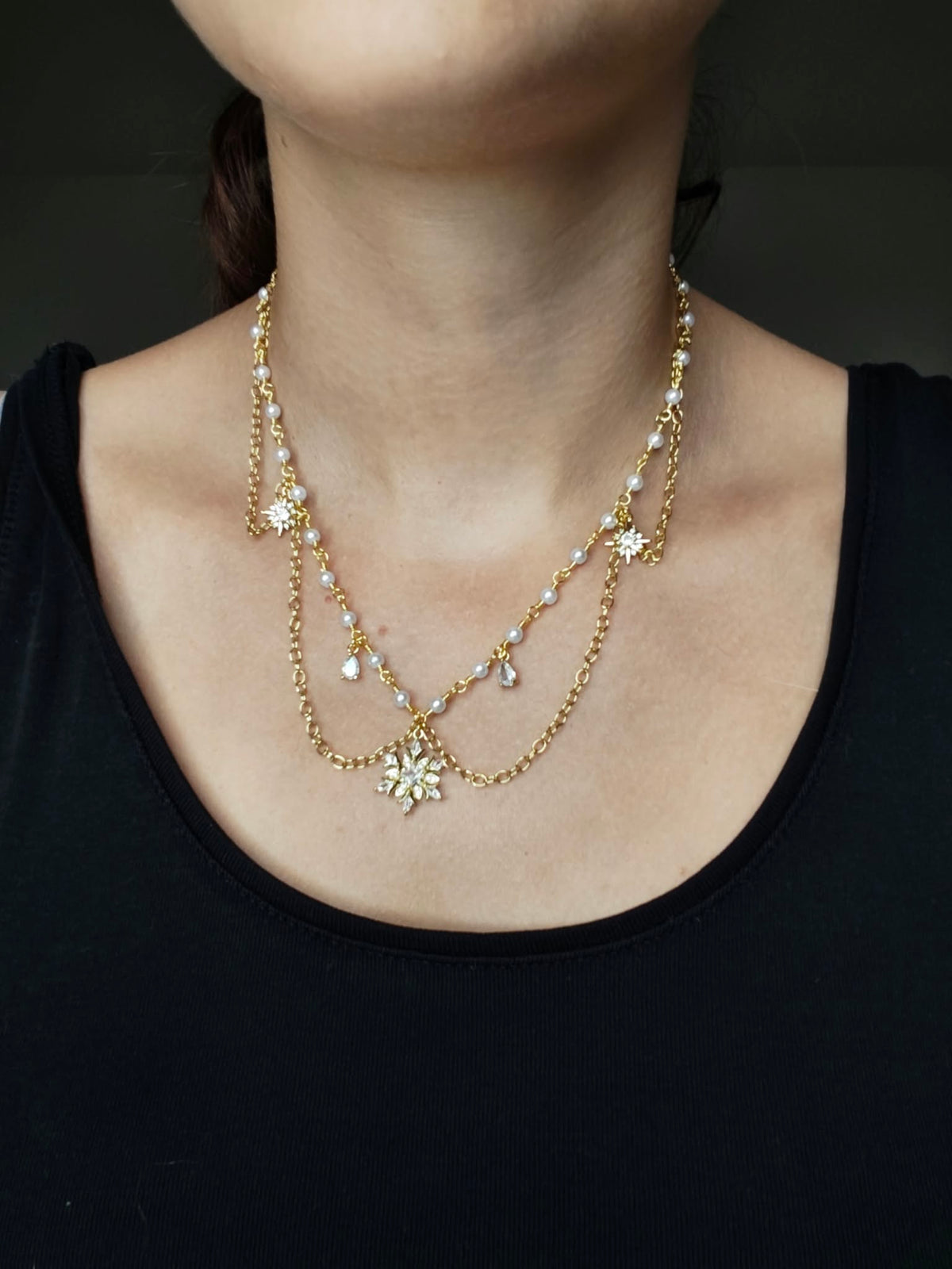 Collier "La Valse des Neiges"