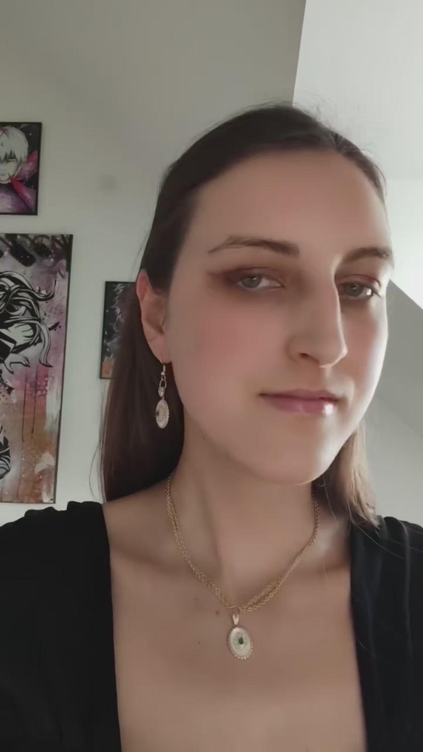 Parure collier et boucles d'oreilles émeraude - Souveraine d’Émeraude