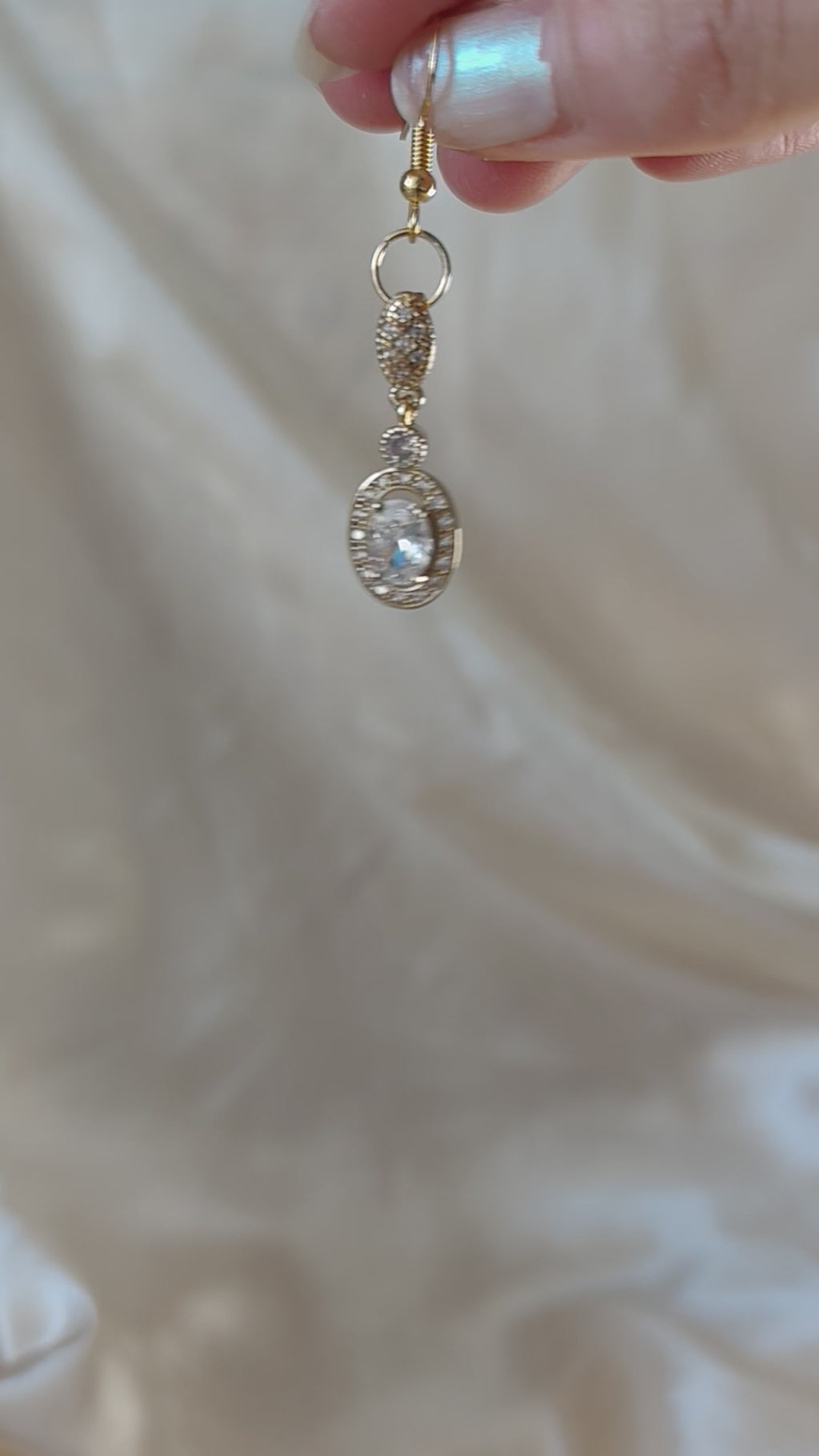Boucles d'oreilles "La Duchesse de Cristal"