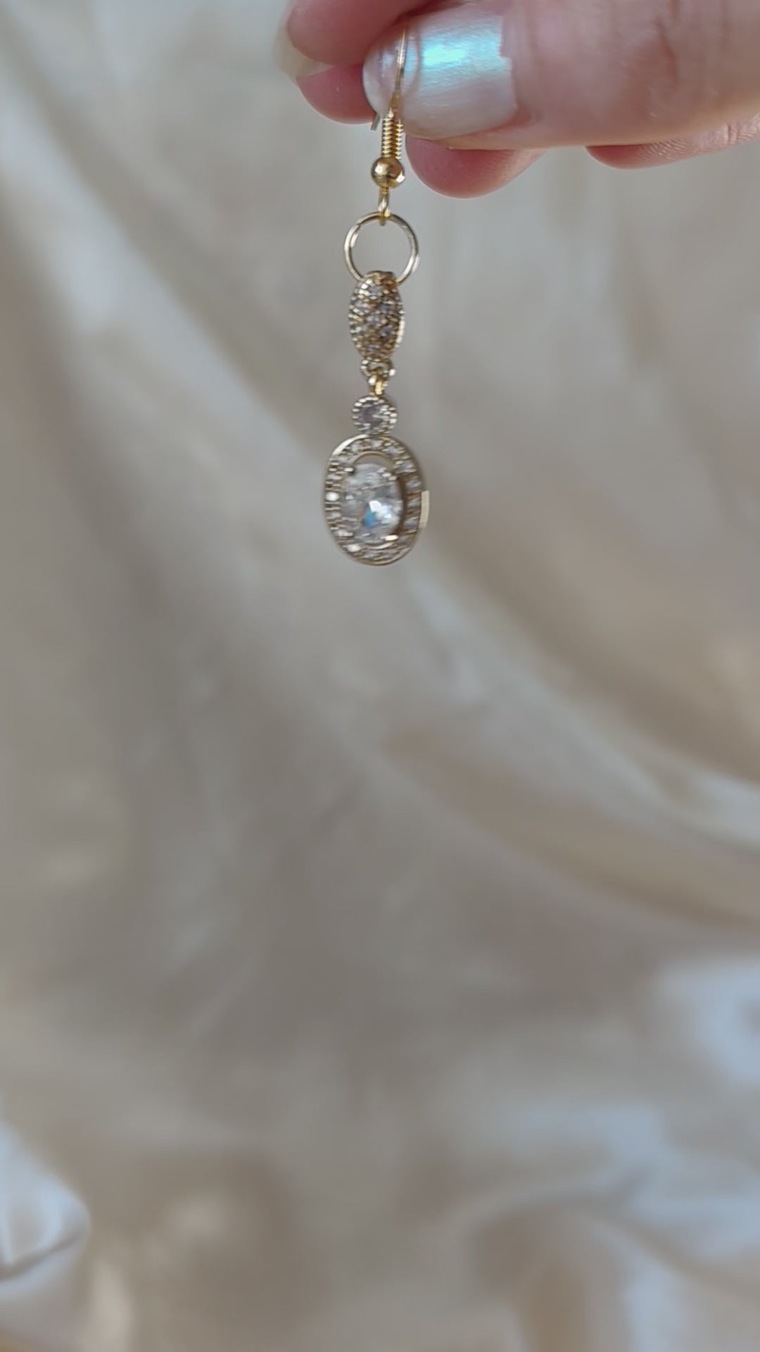 Boucles d'oreilles "La Duchesse de Cristal"