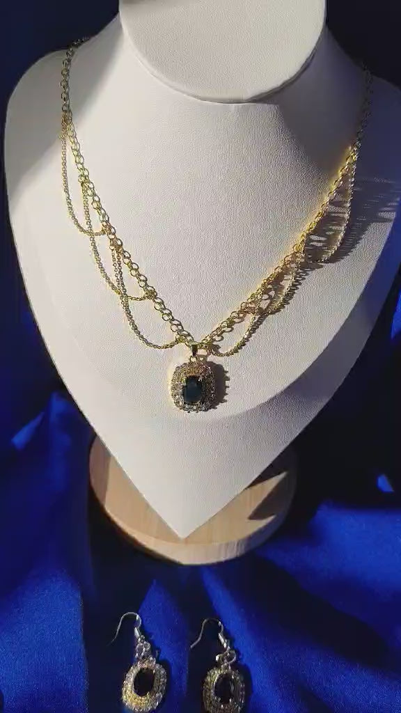 La parure doré et bleu saphir - Majesté