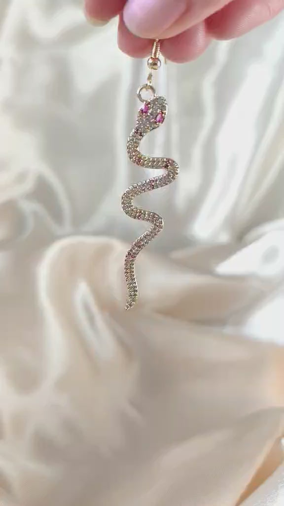 Boucles d'oreilles “ Serpent Impérial”