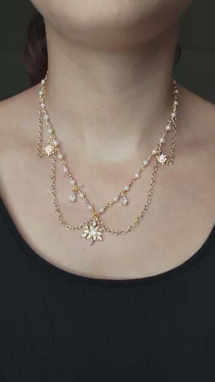 Collier "La Valse des Neiges"