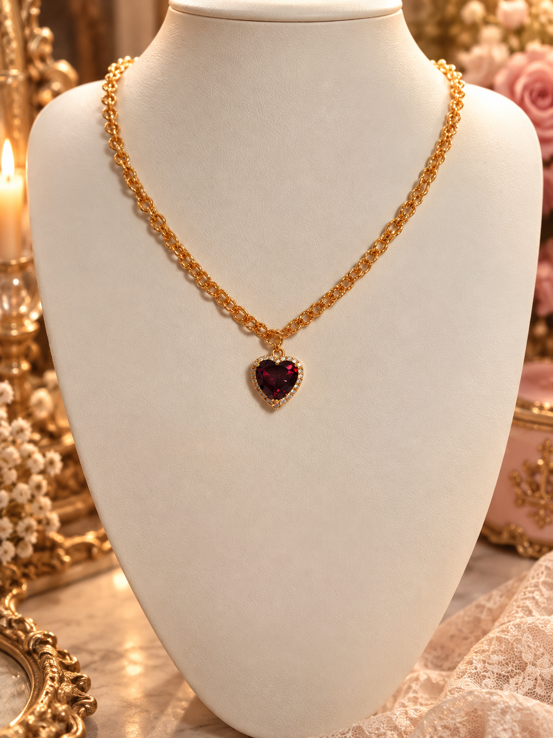 collier "Le Cœur de Lady Di"